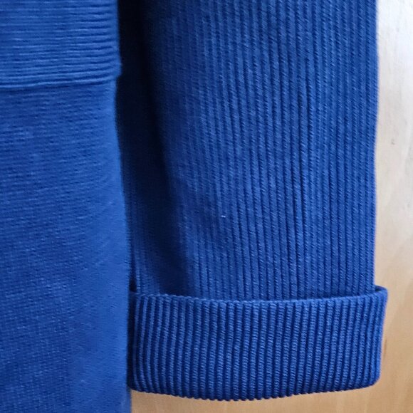 DONATED: AK Anne Klein Blue Ribbed Cardigan Sweater – 1X - Picture 9 of 16